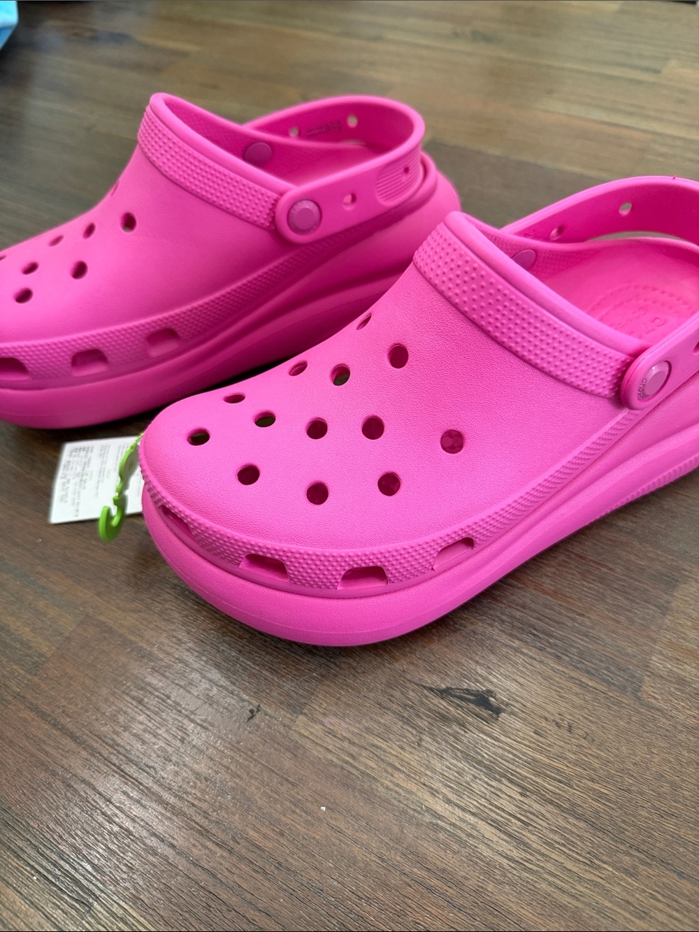 CROCS Classic high heel  Clog Sandals in Bubblegum Pink